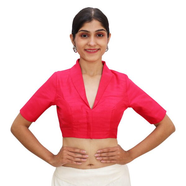 Rani Pink Collar Padded Blouse
