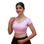 Pink Sweetheart Neck Blouse - Image 2