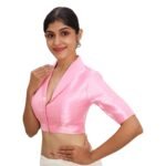 Pink Collar Neck Blouse - Image 2