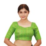 Green Sweetheart Neck Blouse