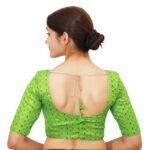 Green Sweetheart Neck Blouse - Image 3