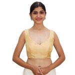 Gold Sweetheart Sleeveless Blouse