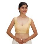 Gold Sweetheart Sleeveless Blouse - Image 4