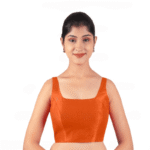 Orange Sleeveless Padded Blouse