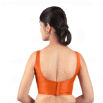 Orange Sleeveless Padded Blouse - Image 2