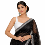 Womens Silk Solid Sleeveless Padded Blouse - Image 7